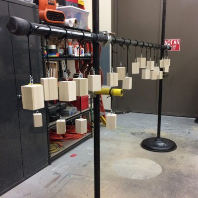 Wood blocks prepared for polyurethane